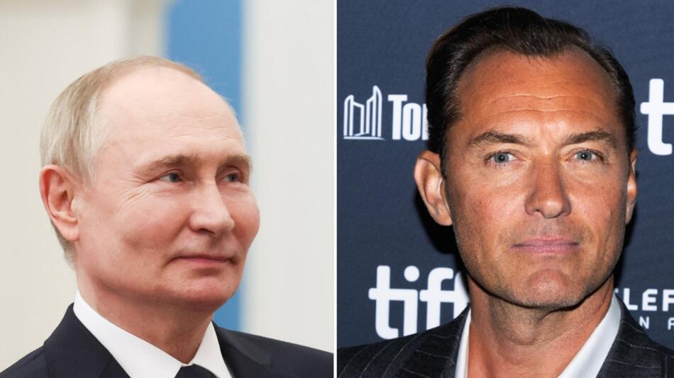 Der britische Star Jude Law (r.) soll Wladimir Putin spielen.