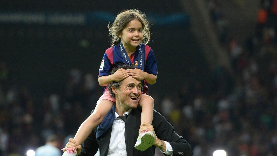 Luis Enrique und Tochter Xana 2025.