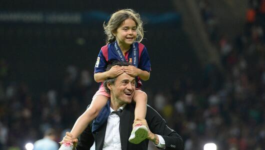 Luis Enrique und Tochter Xana 2025.