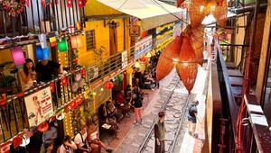 Die "Train Street" in Hanoi