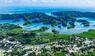 Palau, Koror Stadtgebiet und Inseln in der Bucht