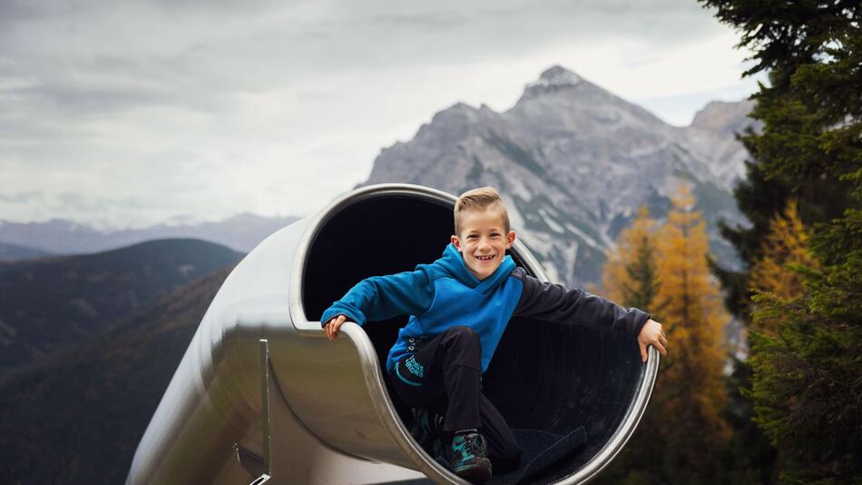 Rutschenpark im Wanderzentrum Schlick2000 im Tiroler Stubaital
