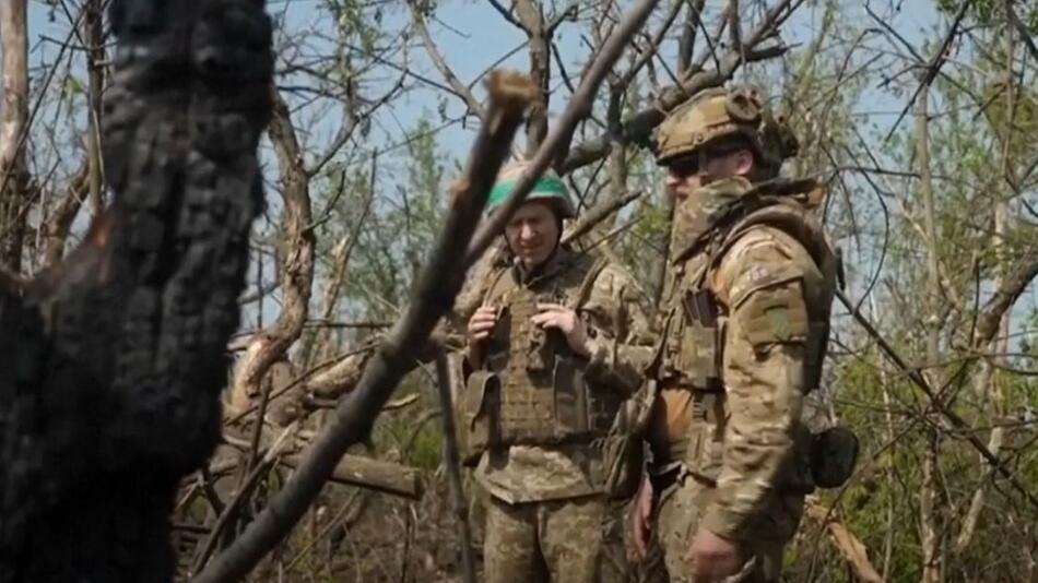 Soldaten bei Bachmut