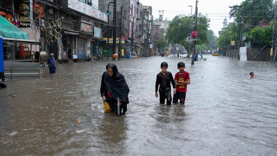 Der Monsun bringt in Pakistan starke Regenfälle mit sich.
