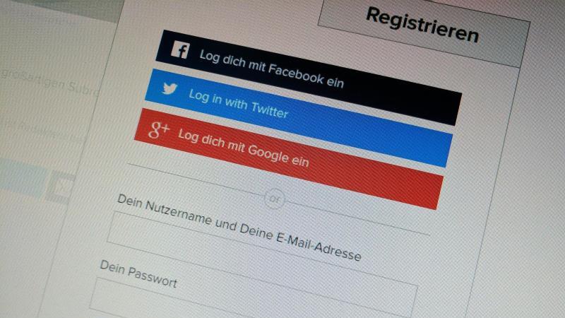 Sicherheitsrisiko Log-in-Dienste