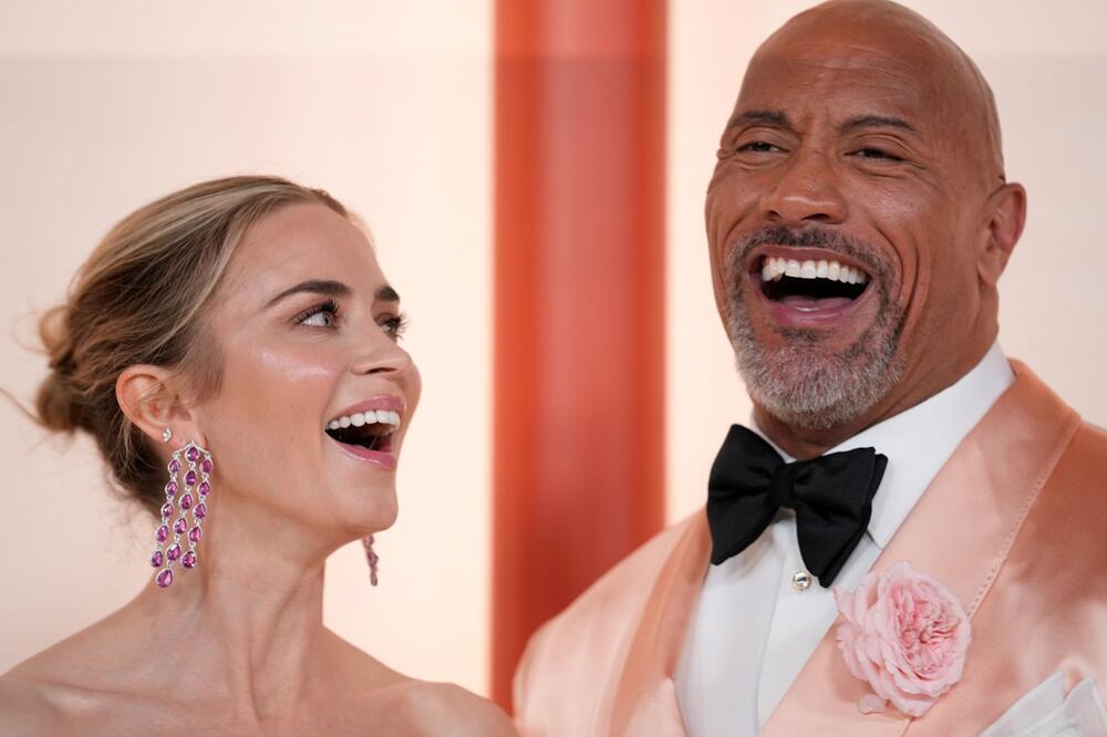 Emily Blunt und Dwayne Johnson