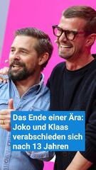Das Ende einer Ära: Joko und Klaas verabschieden sich nach 13 Jahren