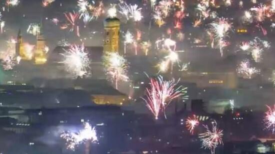 München, Silvester, Feuerwerk