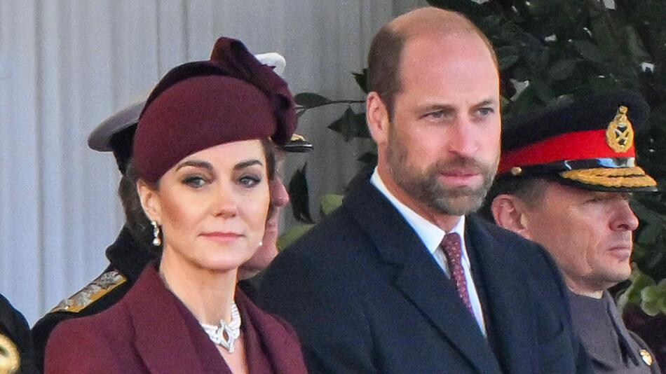 Prinzessin Kate und Prinz William bei einem Empfang im Dezember 2024.