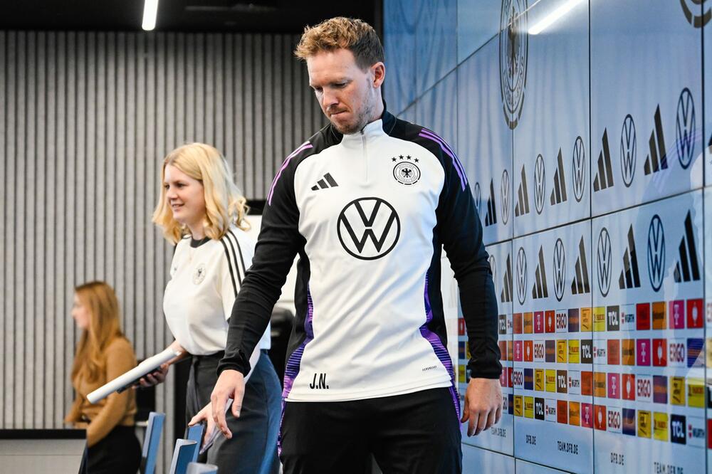 Fussball-Nationalmannschaft Pressekonferenz in Frankfurt/Main