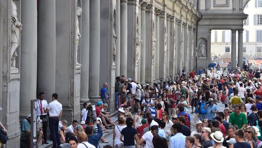 Touristen in Florenz