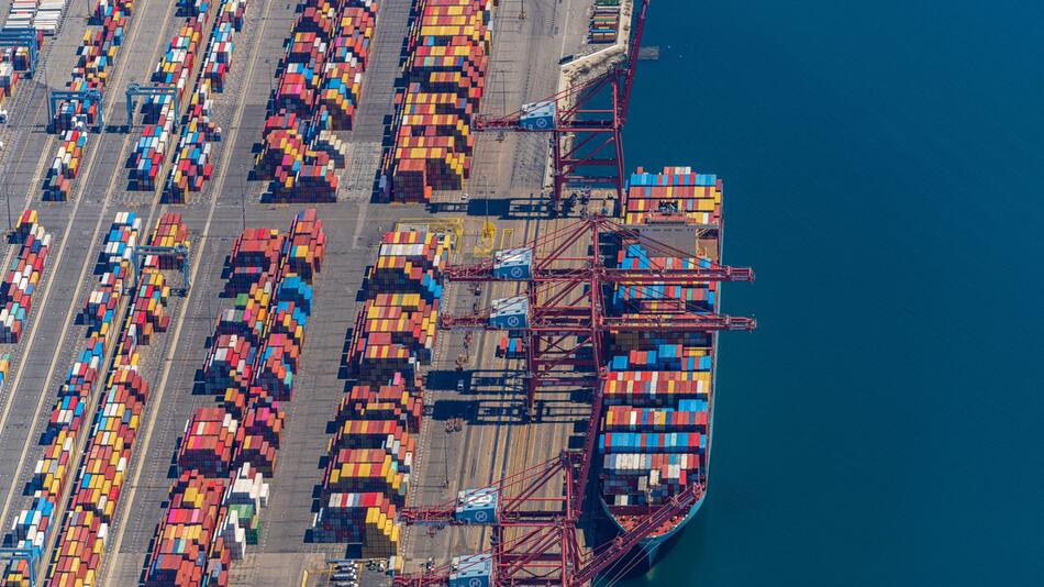 Container im Hafen von Los Angeles