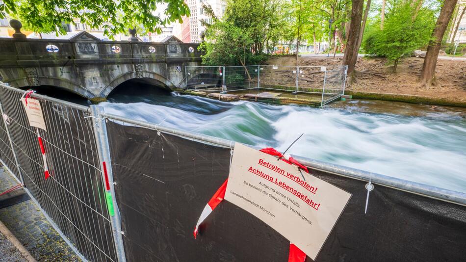 Eisbachwelle weiterhin gesperrt