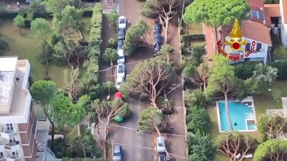 Sturm an der Adria: Schäden und Chaos in Rimini