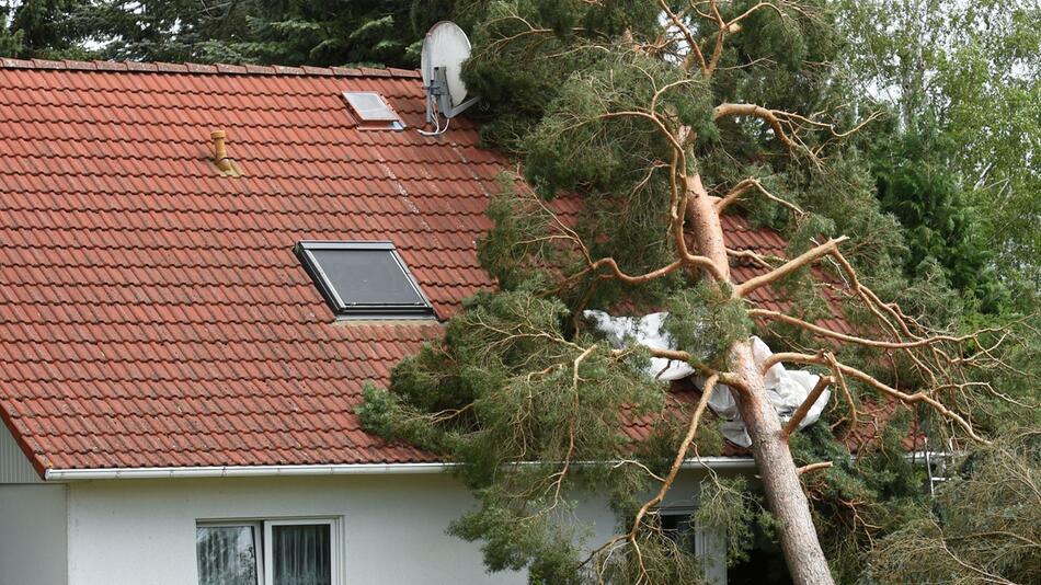 Unwetterschäden an einem Haus