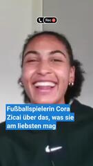 Was die Fussballerin Cora Zicai am liebsten mag