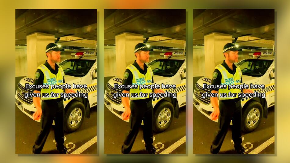 Polizist tanzt häufigste Raser-Entschuldigungen vor