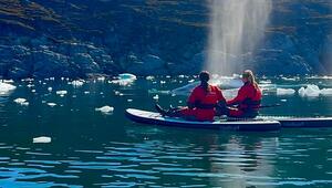 Atemberaubend nah: Wal überrascht Paddler vor Grönlands Küste