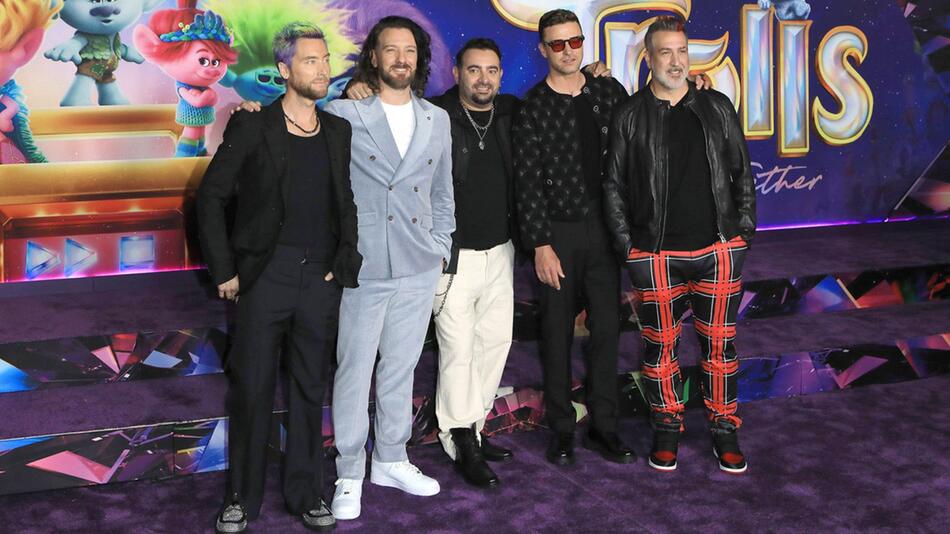 Vereinte Boygroup: *NSYNC bei der Premiere von "Trolls - Gemeinsam stark".