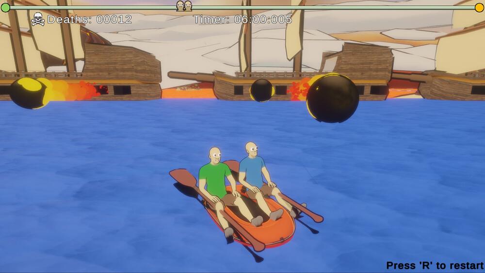 Screenshot vom Spiel "Paddle Paddle Paddle"