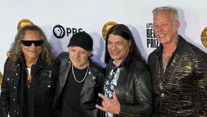 Die Mitglieder von Metallica bei einem Event 2024.