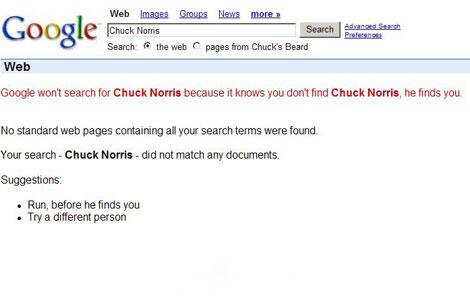 Google und Chuck Norris