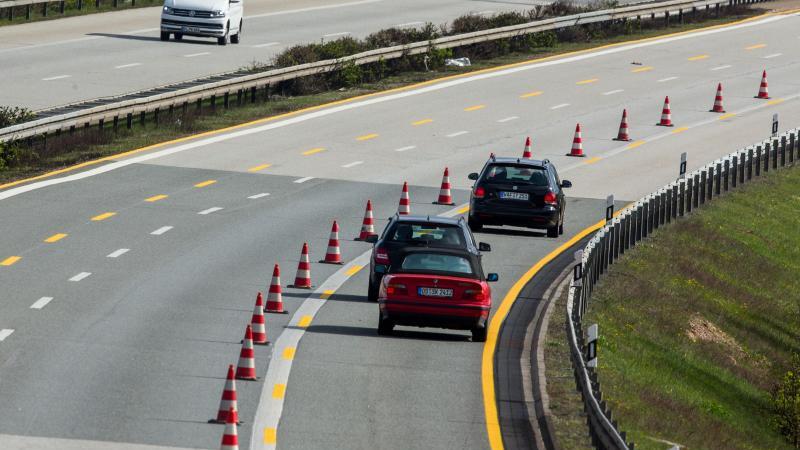 Baustelle auf Ostseeautobahn