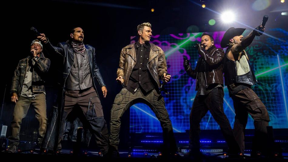 Die Backstreet Boys im April 2025 auf der Bühne.