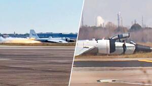 Funkenflug auf dem Rollfeld: NASA-Flugzeug legt Bauchlandung hin