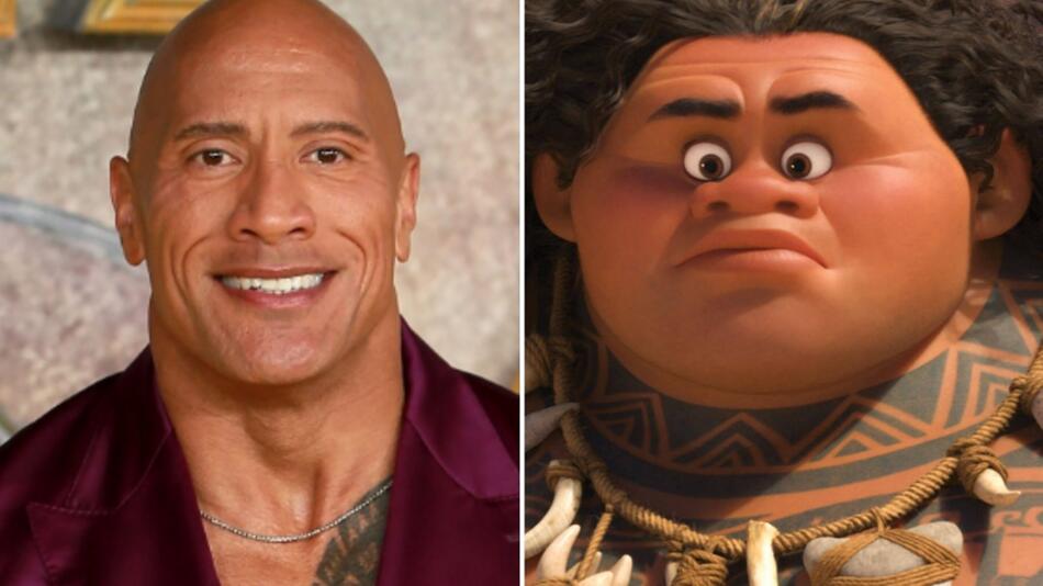 Dwayne Johnson spricht und singt in "Vaiana 2" wieder den Halbgott Maui.