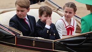 Prinz George mit seinen Geschwistern Prinz Louis und Prinzessin Charlotte.