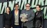 Kathleen Kennedy, Pedro Pascal, Jon Favreau und Sigourney Weaver