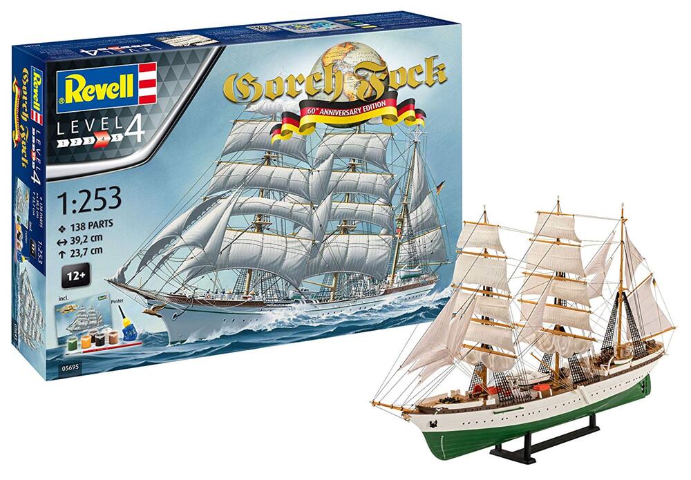 Gorch Fock Modellbausatz.