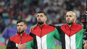 Palästinas Nationalmannschaft im Januar 2024 beim Asien-Cup in Katar.