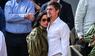 Brad Pitt und Ines de Ramon auf der Tribüne in Roland-Garros. 