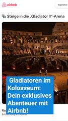 Gladiatoren im Kolosseum: Dein exklusives Abenteuer mit Airbnb