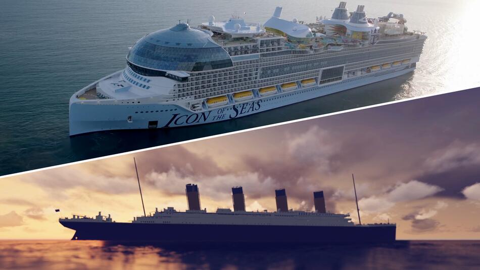 Moderner Koloss: So klein ist die Titanic gegen das grösste Kreuzfahrtschiff der Welt