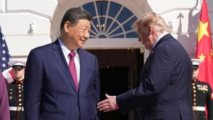 Donald Trump begrüsst Xi Jinping
