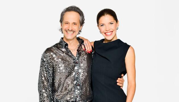 Michael Ostrowski und Victoria Swarovski bilden beim Eurovision Song Contest 2026 in Wien das ...
