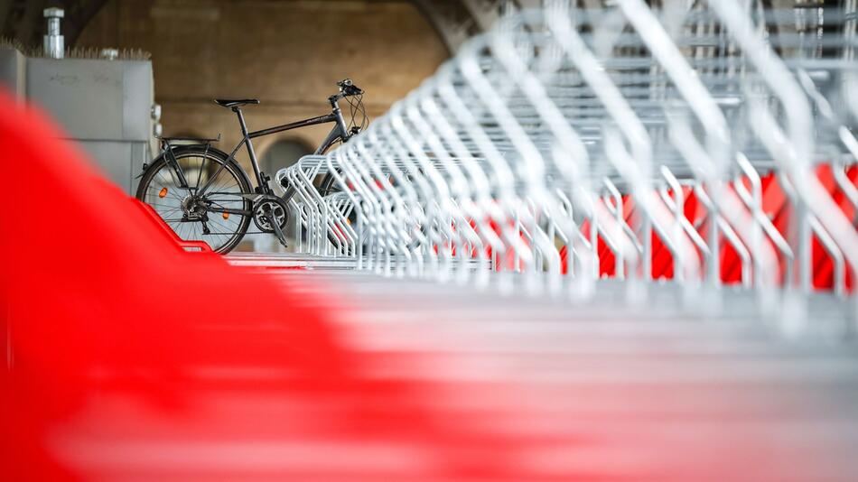 Fahrradparkplätze am Hauptbahnhof Leipzig