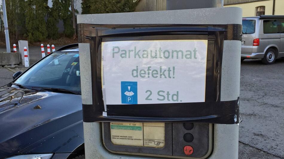 Parkscheinautomat defekt