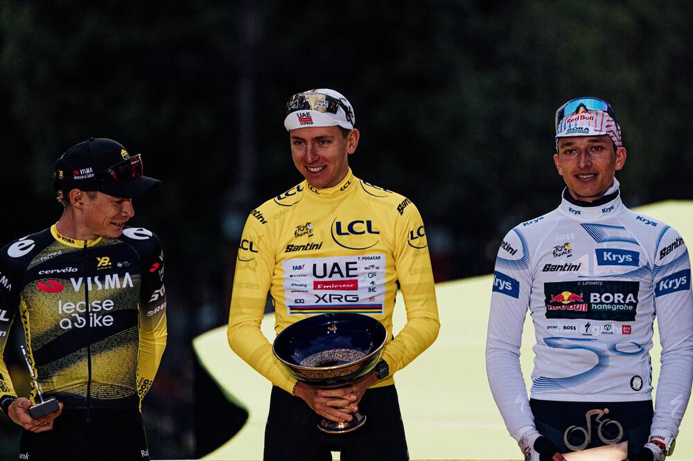 Florian Lipowitz (rechts) wurde sensationell Dritter bei der Tour de France 2025.