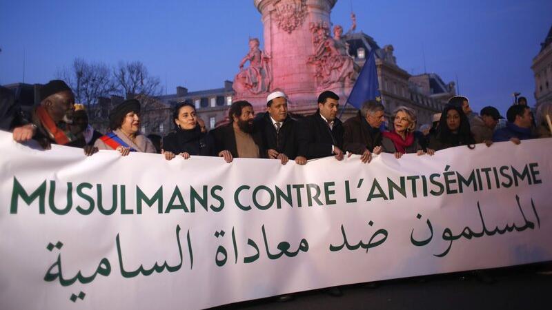 Frankreich Protest gegen Antisemitismus