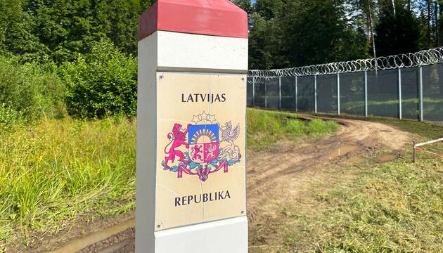 Lettlands Grenze zu Russland