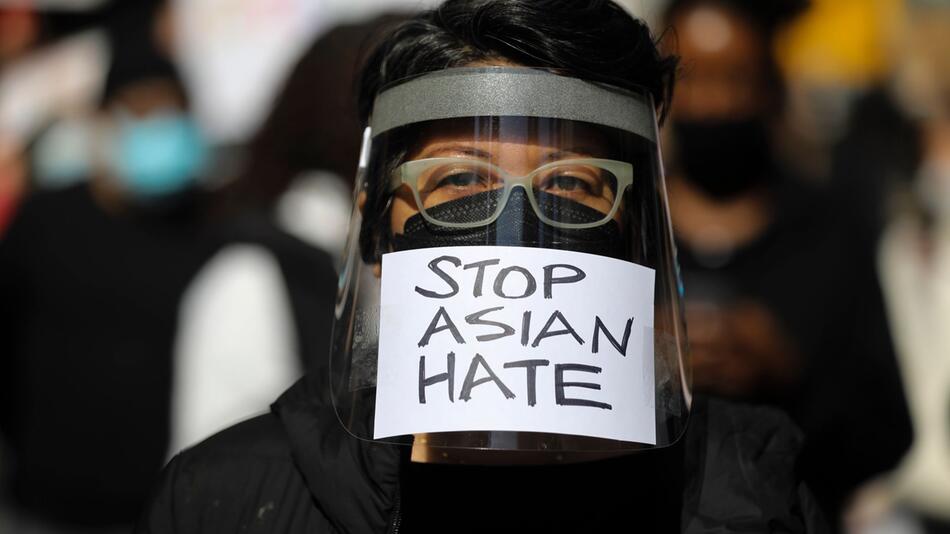 Protest gegen anti-asiatischen Rassismus in USA