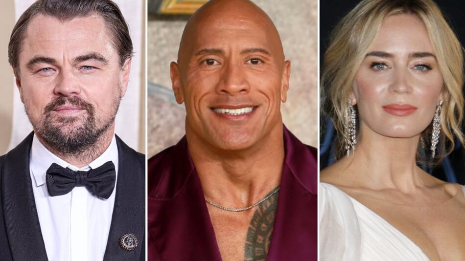 Leonardo DiCaprio, Dwayne Johnson und Emily Blunt: Stehen diese drei Superstars bald gemeinsam ...