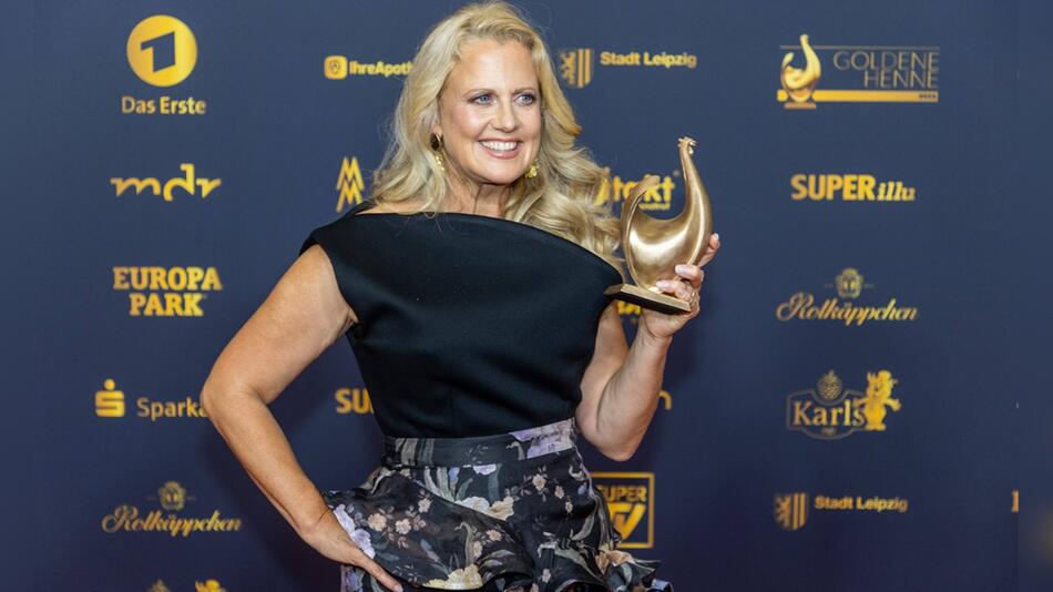 Barbara Schöneberger erhielt die Goldene Henne in der Kategorie "Entertainment".