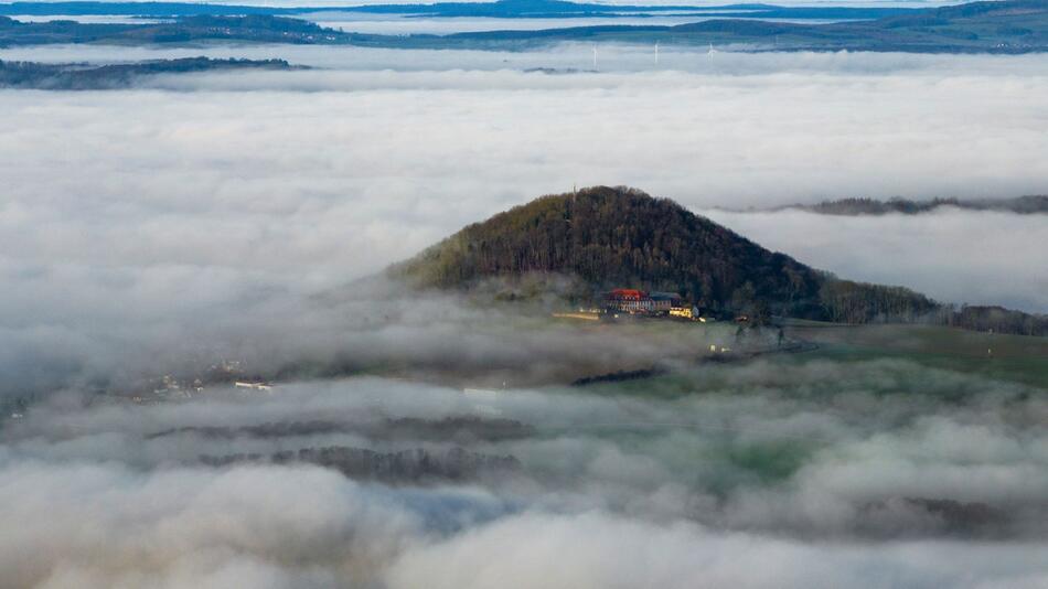 Inversionswetterlage in Thüringen