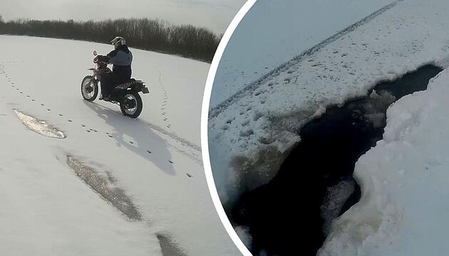 „Bin jetzt Fussgänger“: Motorradfahrer versinkt im See