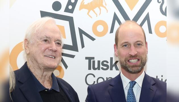 Prinz William mit "Monty Python"-Legende John Cleese.
